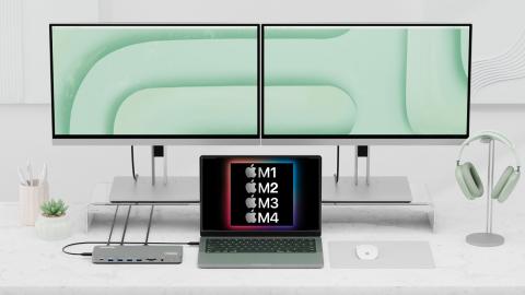 如何为M1/M2/M3/M4 MacBook连接多台外接显示器