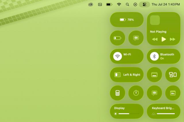macOS Tahoe系统控制中心完全自定义指南