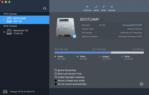 Paragon NTFS for Mac 15.5.106：Mac用户无缝读写NTFS存储设备的专业解决方案