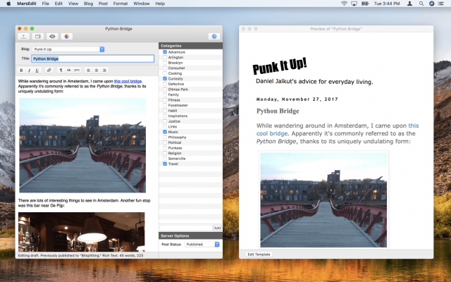 MarsEdit 5.3.6 for Mac 优化 WordPress 集成并修复关键问题