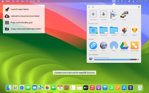 Dropzone Pro 4.80.69 for Mac 大幅提升自动化效率与云存储集成