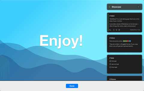 SideNotes 1.5.1 for Mac：轻量级笔记应用优化菜单栏快速访问体验