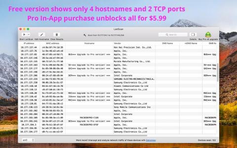 LanScan 8.0.25 for Mac 带来更精确的本地网络设备检测与IPv6支持