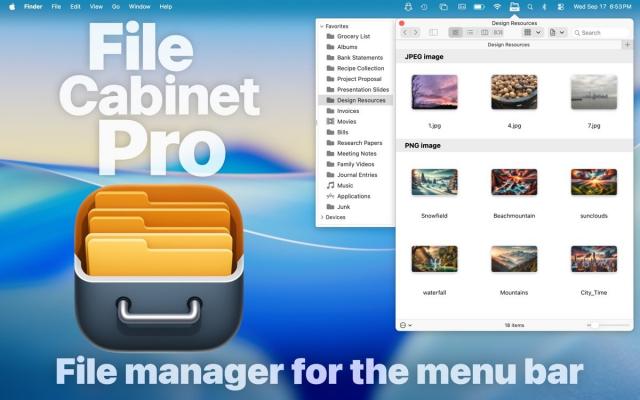 File Cabinet Pro 8.7.4:Mac菜单栏的高效文件管理解决方案