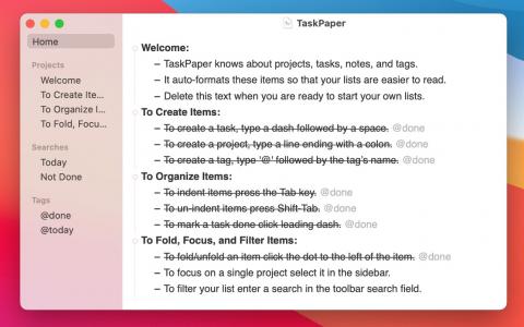 TaskPaper 3.9.4 for Mac：一款经典任务管理工具的细微优化