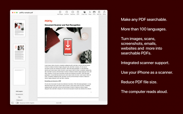 PDFify 4.4 for Mac 评测:OCR工具桌面扫描优化后,用起来真顺手