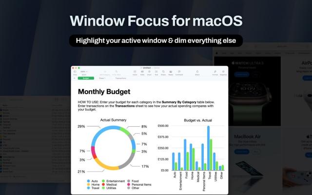Window Focus 1.0.8 for Mac 评测:这款窗口聚焦工具真能让你在 Mac 上专心做事吗