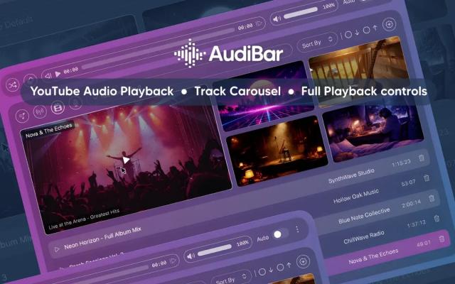 AudiBar 2.1.0 for Mac 菜单栏音频播放器详评:拖拽即听的极简体验