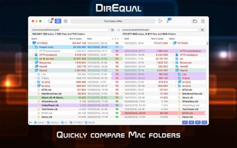 DirEqual 7.6 for Mac 评测：Mac 上文件夹比较工具的实用升级