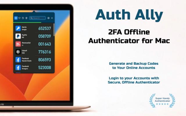 Auth Ally 2.4 for Mac 评测:Mac上离线2FA验证器的实用升级