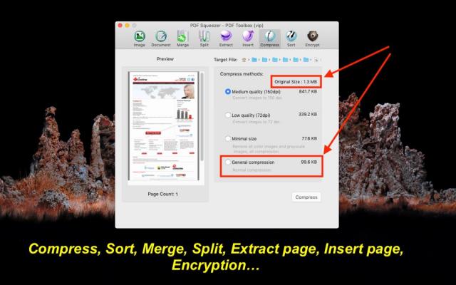 PDF Compressor & PDF Toolbox 6.3.5 for Mac - 全面PDF压缩合并拆分处理工具