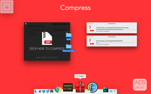 A-Zippr Pro 2.1 for Mac 简单快速的Mac压缩解压工具