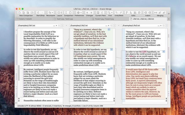 Araxis Merge Pro 2026.0 for Mac 先进的双向与三向文件比较、合并和文件夹同步应用