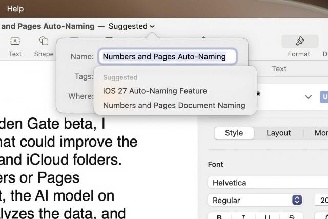 macOS 27 Golden Gate 重磅新功能:文件命名从未如此轻松智能!