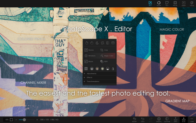 PhotoScape X 4.3 for Mac 免费易用的全能照片编辑软件
