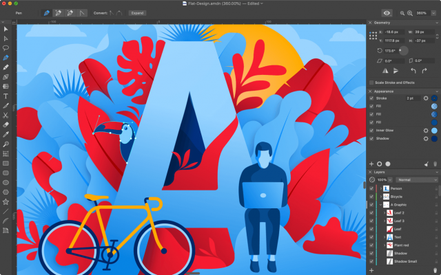 Amadine 1.8.3 for Mac 专为macOS优化的矢量图形设计应用