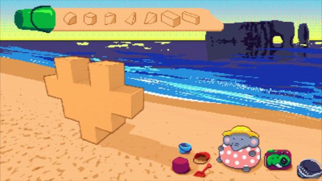 Elfie A Sand Plan for Mac 陪圆滚滚小象在海边堆沙堡的轻松几何解谜