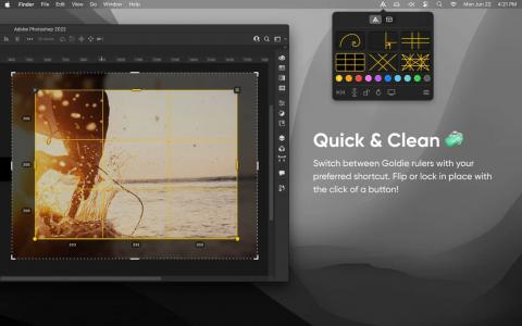 Goldie 3.0 for Mac 不用自己算数也能在屏幕上叠出构图标尺